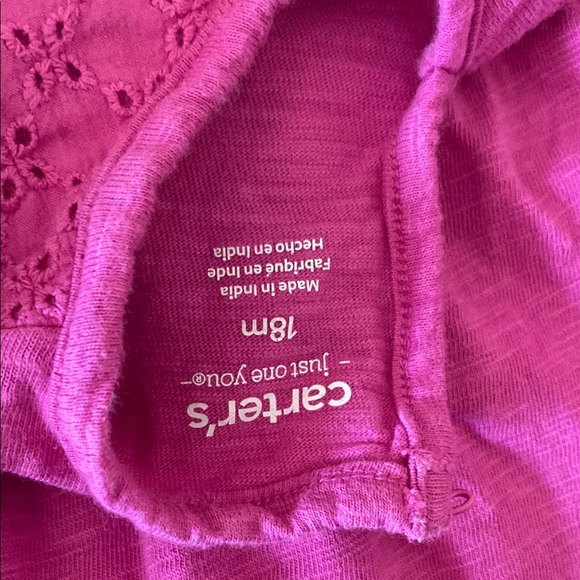 Carter's Pink Ruffled Romper - Picture 3 of 3